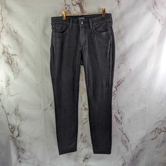 NYDJ Pants Womens 8 P Black Ami Skinny Stretch Jeans Mid Rise Daughters - Picture 1 of 15
